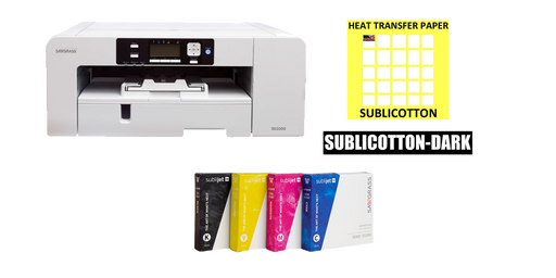 Sawgrass Virtuoso SG1000 + Sublicotton Paper  (Light) + Starter ink Kit - www.allprintheads.com