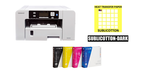 Sawgrass Virtuoso SG500 Sublimation Printer + Sublicotton Paper (Light) + Starter ink Kit - www.allprintheads.com