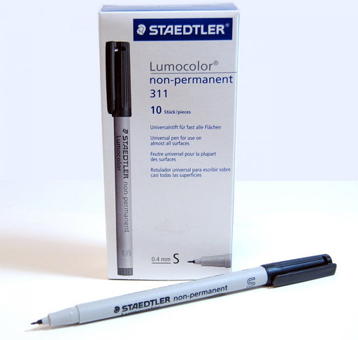 Graphtec fiber tip pen black (LUMOCOLOR-311-BLK) - www.allprintheads.com