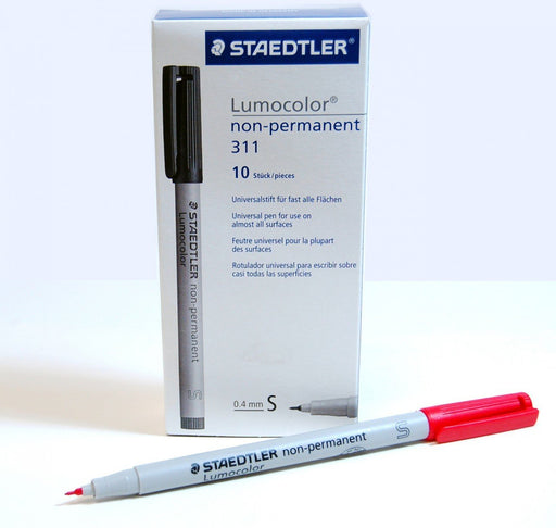 Graphtec fiber tip pen red (LUMOCOLOR-311-RED) - www.allprintheads.com